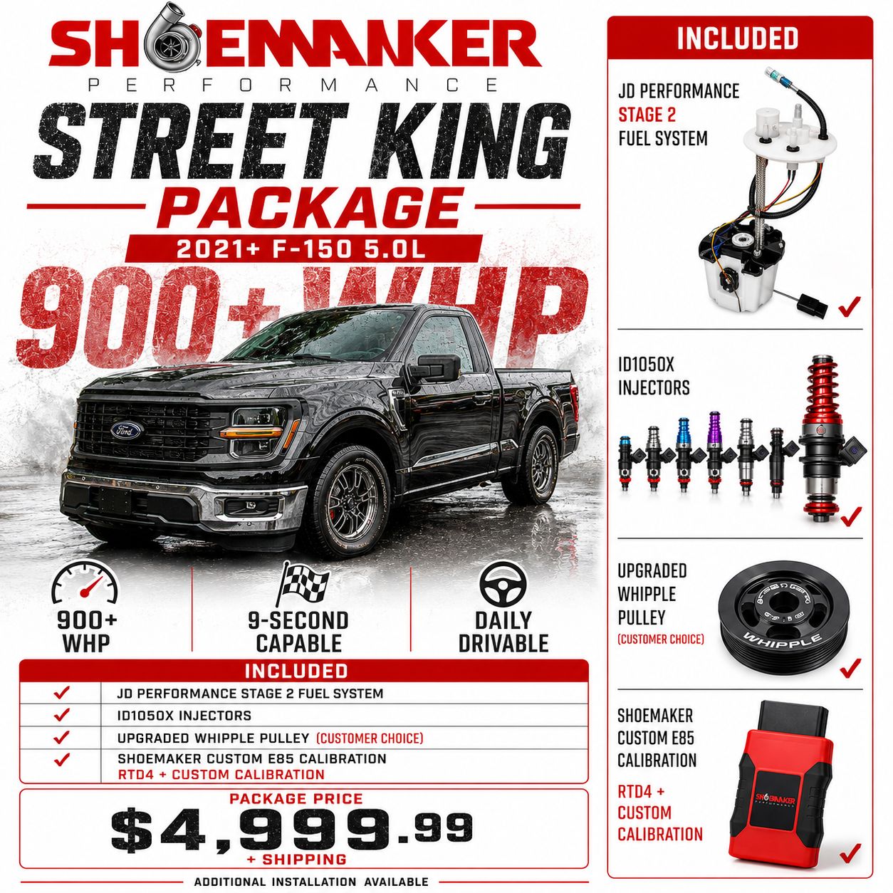 21+ F150 Whipple Street King Package