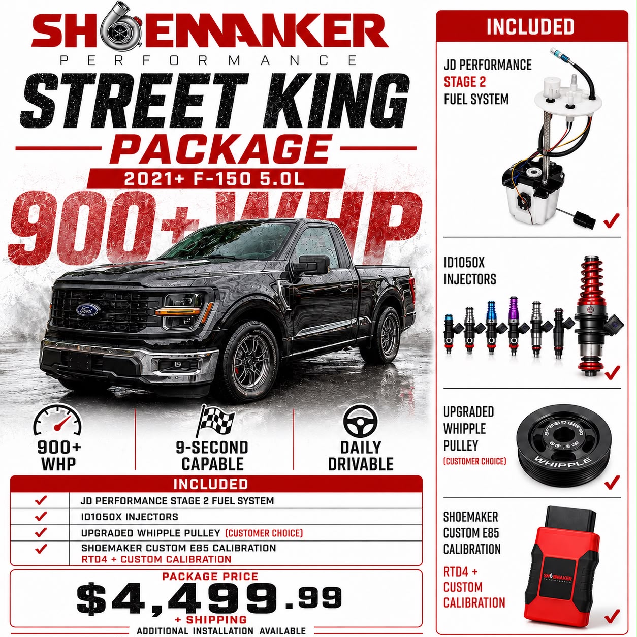 21+ F150 Whipple Street King Package